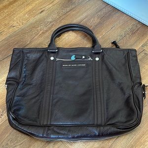 Marc by Marc Jacobs Dark brown leather tote
